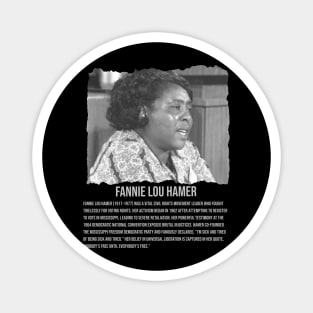 Fannie Lou Hamer | Black Woman | Civil Rights Activist Magnet